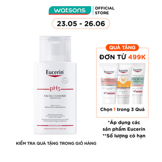 Sữa Rửa Mặt Eucerin Dành Cho Da Nhạy Cảm pH5 100ml