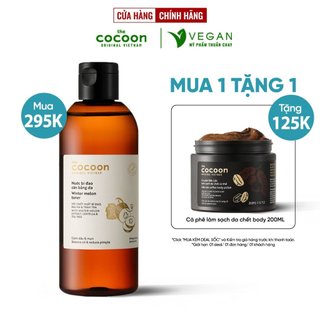 Bigsize - Nước bí đao cân bằng da (toner) Cocoon giảm dầu và mụn 310ml thuần chay