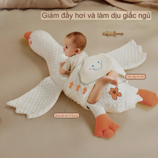 Gối Nằm Sấp Chống Đầy Hơi Thoáng Khí Cho Bé Hình Vịt