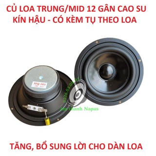 BỘ 2 CỦ LOA TRUNG 12 KÍN HẬU VÀNH 14.5CM - CỦ LOA MID 12 - LOA MID 15