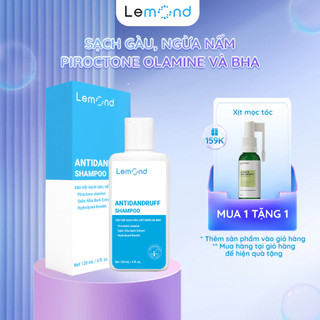  Dầu Gội Sạch Gàu LEMOND ANTIDANDRUFF SHAMPOO Giúp Giảm Nấm Ngứa Da Đầu An Toàn 120ml