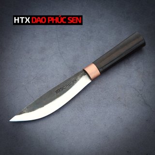 Dao gọt hoa quả nhíp xe cán gỗ 15cm m15mddlc htx dao phúc sen