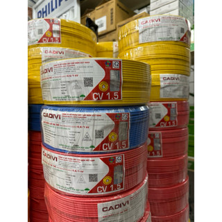 Cadivi dây điện Cadivi 1.5 đơn 7 sợi cv1.5 cuộn 100 mét