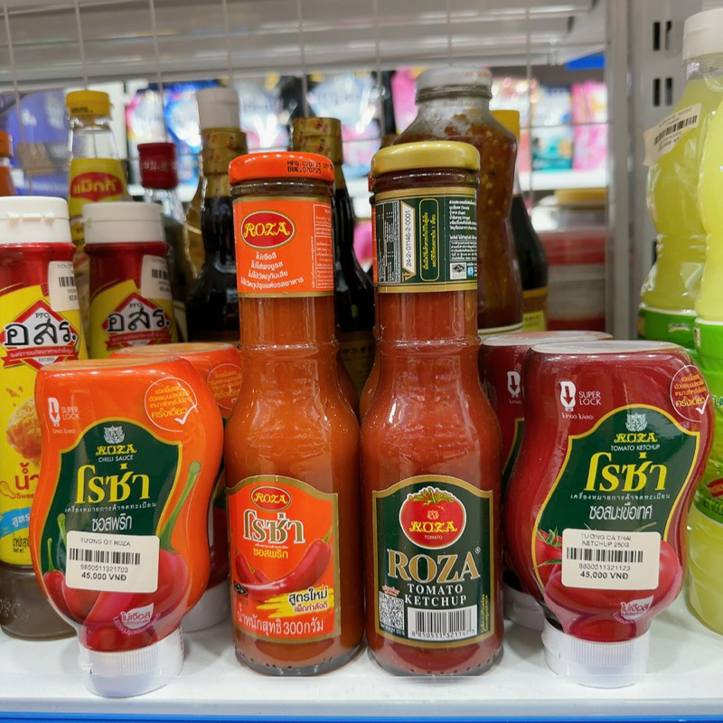 Tương Ớt & Tương Cà Ketchup Roza Csfood Thái Lan