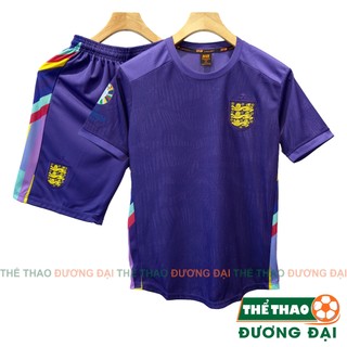 Quần Áo Bóng Đá, Đồ Đá Banh ĐT Anh Tím 2024 Thun Mè Cao Cấp Thoáng Khí Thể Thao Đương Đại