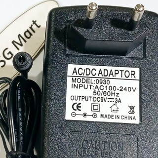 Nguồn Adapter DC 9V - 1A / 9V - 2A / 9V - 3A (Đầu cắm 5.5mm X 2.1mm)