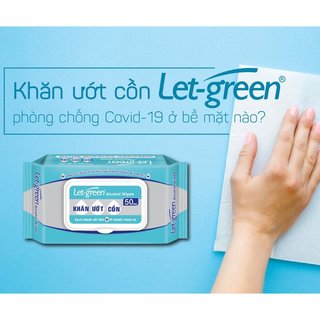 Khăn ướt cồn Let-green 35 tờ/ 50 tờ