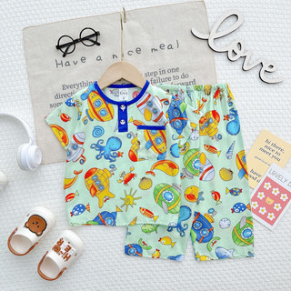 Bộ tole bé trai tay ngắn quần dài - KN Kids