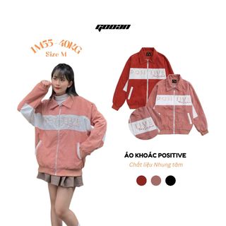 Áo Khoác Bomber Varsity Gooan Positive Form Rộng