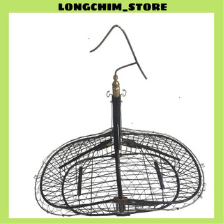 Lồng bẫy chim chào mào hút mật-chim khuyên 2 mặt dáng thuyền chất liệu cây LỤI cao cấp móc đồng-bẫy siêu nhạy bén
