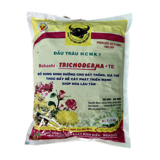 Gói 1 ký Phân đầu trâu hữu cơ Trichoderma + TE,dùng bón gốc