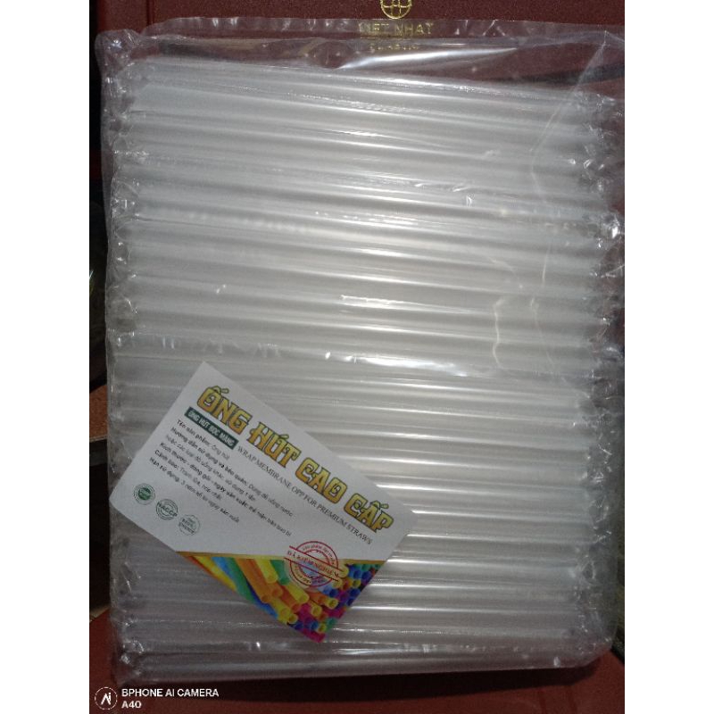 ống hút bọc nilon phi 12 lẻ 100g- cả bịch