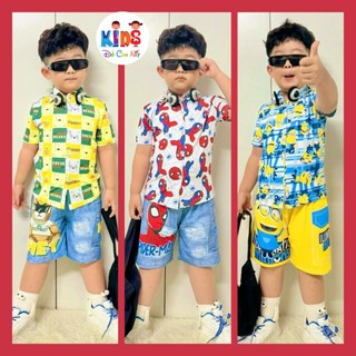 (10-20 KÝ) THUN LẠNH 3D SIÊU NHÂN BÉ TRAI  - ĐỒ BỘ TRẺ EM