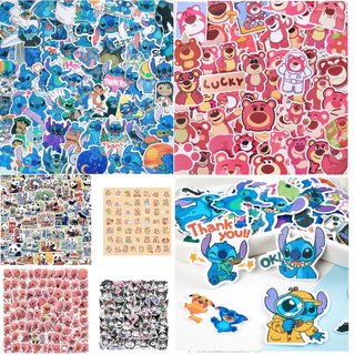 Set 50 Sticker dán hoạt hình đáng yêu, dán vali, dán bình nước, dán laptop, dán sổ, dán điện thoại