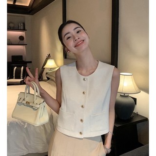 Áo vest nữ kiểu Pháp phong cách sang trọng