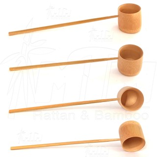 Gáo tre múc nước pha trà, trang trí, chụp hình