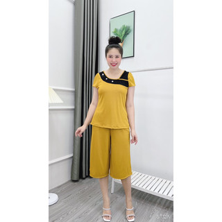 Lững trơn đồ bộ lững ống rộng trung niên