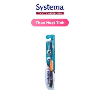Bàn chải đánh răng Systema Active Charcoal - Than hoạt tính kháng khuẩn