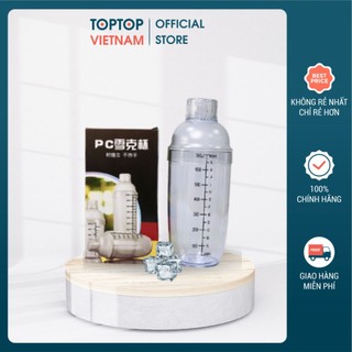 Bình Lắc Shaker Trong chia vạch  350ml - 500ml - 700ml-1000ml