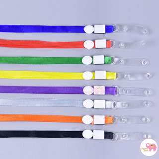 Dây đeo thẻ lụa móc nhựa 1cm RE01