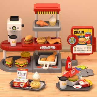 Đồ chơi quầy thức ăn nhanh với gà rán, bánh mì, cà phê,...cho bé những trải nghiệm siêu thú vị - Đồ chơi cho trẻ NS KIDS