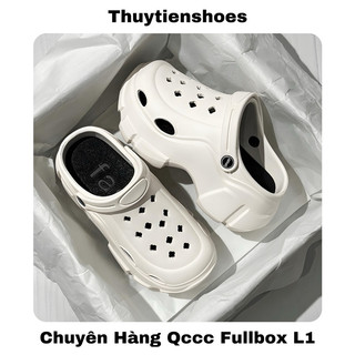  Dép sục nữ nhựa đúc lỗ đế cao lội nước . Thuytienshoes 