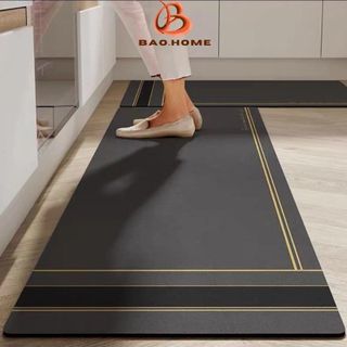Thảm Nhà Bếp BAOHOME Cao Cấp Chống Trượt Kích Thước Lớn B033