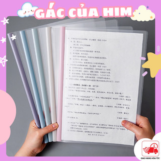 Set 5 bìa cây gáy A4 trong suốt (tặng kèm 1 miếng sticker)