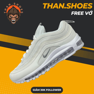 Giày max 97 triple white wolf grey, max 97 trắng full - than.shoes