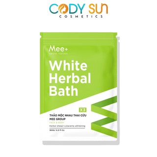 Tắm trắng body thảo mộc - Ủ trắng body nhau thai cừu dưỡng da trắng hồng, mềm mại White Herbal Bath MEE NATURAL