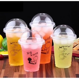  Set 50 ly nhựa PP đựng trà sữa 