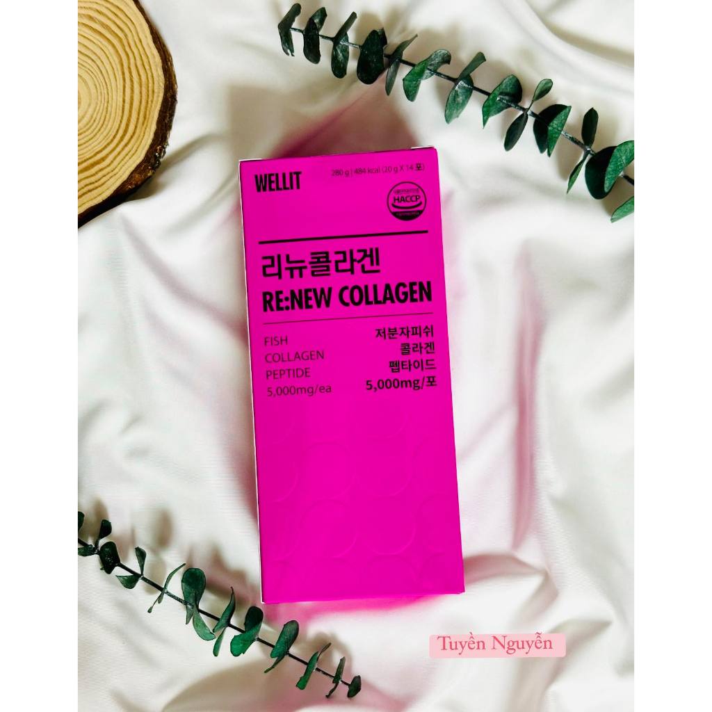 ( Bill Hàn) 𝐂𝐨𝐥𝐥𝐚𝐠𝐞𝐧 𝐖𝐄𝐋𝐋𝐈𝐓 𝐇𝐚̀𝐦 𝐋𝐮̛𝐨̛̣𝐧𝐠 𝐂𝐚𝐨 𝟓𝟎𝟎𝟎𝐦𝐠 hộp 14 gói có sẵn