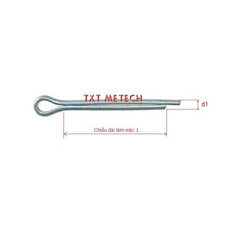 Chốt chẻ mạ kẽm phi1.5 đến phi 6