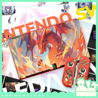 Oled/v1/v2 case ốp tpu nhựa dẻo dành cho máy game nintendo switch style anime manga game pocket monster art