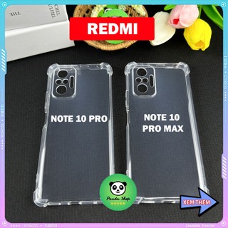 Ốp redmi note 10 pro / 10 pro max bảo vệ cam, chống sốc, trong suốt, silicon