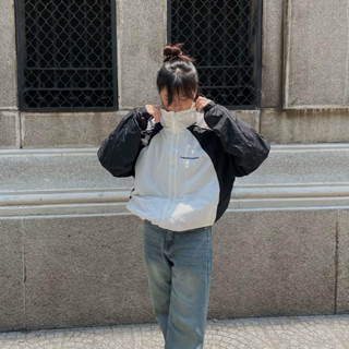 Áo khoác JACKET TODAYISMYSUNDAY VER 5 Logo Thêu - Phối màu Trắng Đen Xá