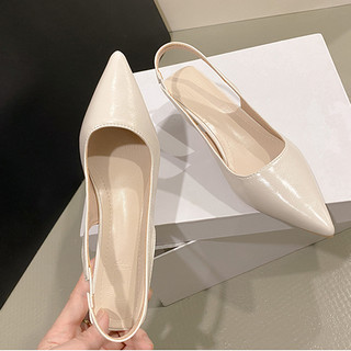 Giày nữ big size 40 - 42 gót thấp 3cm, mũi nhọn