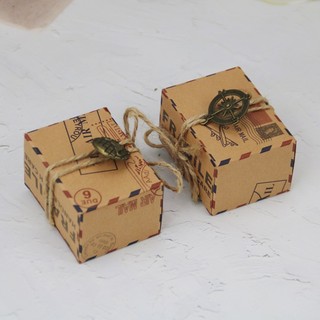 Hộp giấy kraft mini Vintage