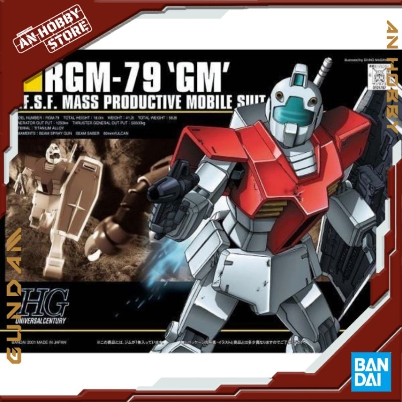 [HÀNG CÓ SẴN] BANDAI mô hình lắp ráp HG1/144 RGM-79 GM