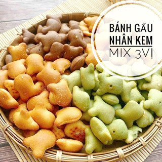 500g bánh gấu mix 3 vị