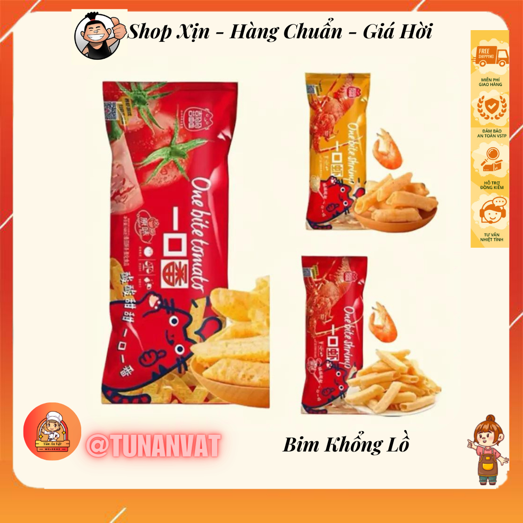 🔥[HOT]🔥Bim Bim Khổng Lồ Vị Tôm Hùm, Bim Bim Khổng Lồ Vị Cà Chua, Bim Bim Nội Địa Trung ,đồ ăn vặt