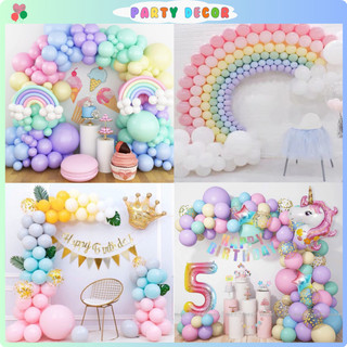 Set bóng tone màu pastel trang trí sinh nhật,sự kiện,...