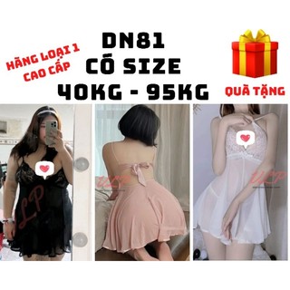 _DN81_Váy ngủ voan lụa phối ren buộc dây lưng sexy