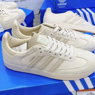Giày Add Samba Cream White Basic Nam Nữ Lai Au Cao Cấp