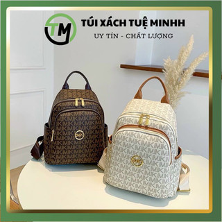 Balo size nhỡ - đi học đi làm đi chơi, mini thời trang đựng vừa sách vở 2 ngăn khoá Mk