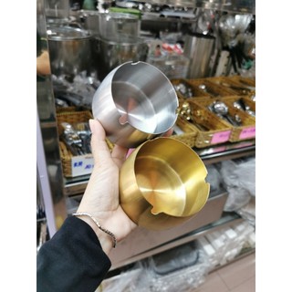 Gạt Tàn Thuốc Inox Mạ Vàng Đẹp - Cao Cấp - HIện Đại