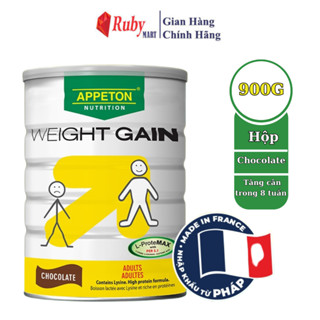 Sữa Bột Appeton Weight Gain Tăng Cân cho Người lớn hương Chocolate lon 900g