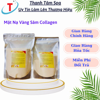 Bột mặt nạ vàng colagen, mặt nạ vàng colagen vàng sâm cao cấp 1kg
