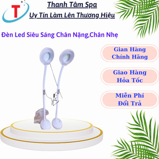 Đèn led soi da siêu sáng | đèn led spa - nối mi - phun xăm - nặn mụn | 120 bóng | chân nhẹ - chân nặng