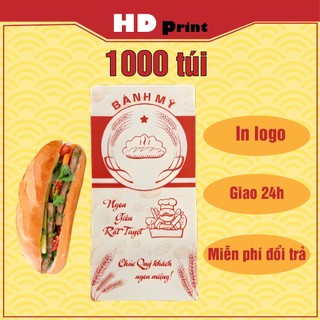 set 1000 túi giấy đựng bánh mì pate giá cực rẻ